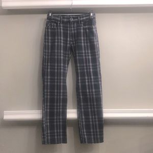 Grey Plaid Vans boys Jean
